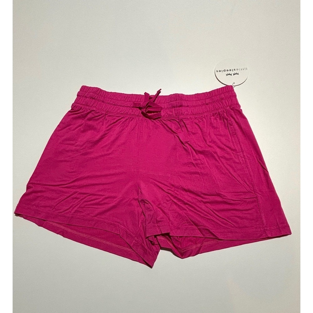 Little Sleepies Mighty Magenta Bamboo Pajama Shorts Womens Small Pink